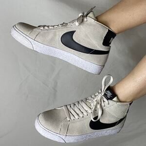 Nike SB Zoom mid blazer sneakers phantom cave purple suede leather black cream 8
